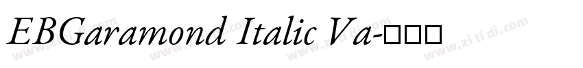 EBGaramond Italic Va字体转换 EBGaramond Italic Va字体转换